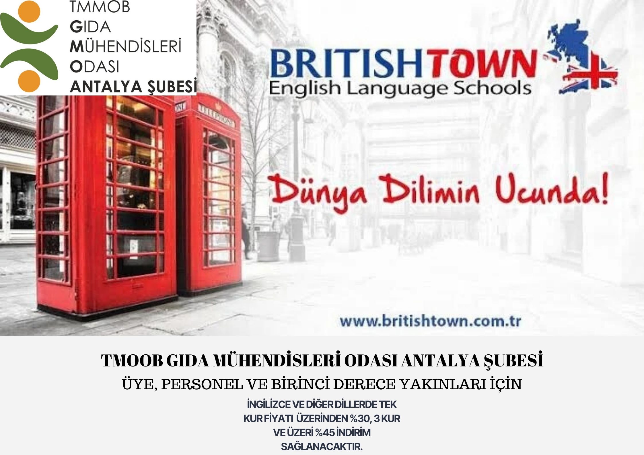 BRITISH TOWN DİL OKULLARI ANTALYA ŞUBESİ PROTOKOLÜ