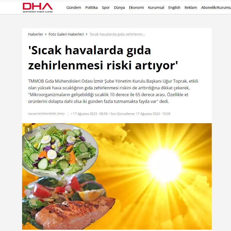 DHA: GIDA ZEHİRLENMESİ