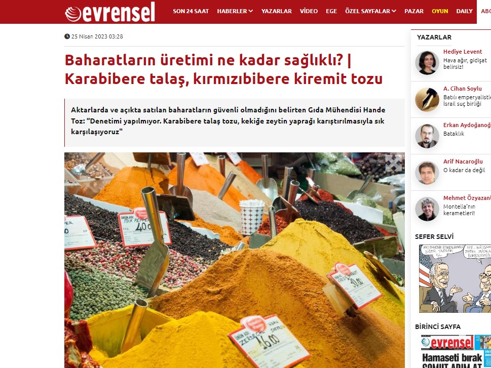 EVRENSEL EGE: BAHARATLARIN ÜRETİMİ NE KADAR SAĞLIKLI? | KARABİBERE TALAŞ, KIRMIZIBİBERE KİREMİT TOZU
