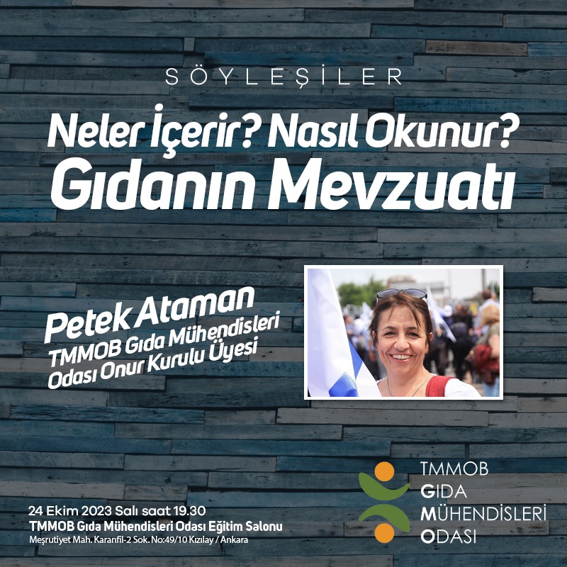 "GIDANIN MEVZUATI - NELER İÇERİR? NASIL OKUNU?" SEMİNERİNİ GERÇEKLEŞTİRDİK