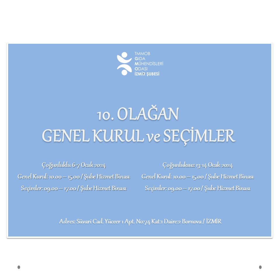 10. GENEL KURUL VE SEÇİMLER HAKKINDA
