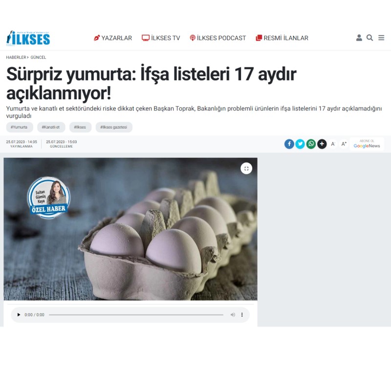İLKSES: SÜRPRİZ YUMURTA: İFŞA LİSTELERİ 17 AYDIR AÇIKLANMIYOR!