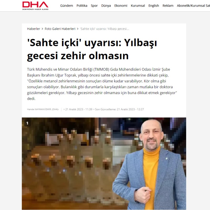 DHA: SAHTE İÇKİ