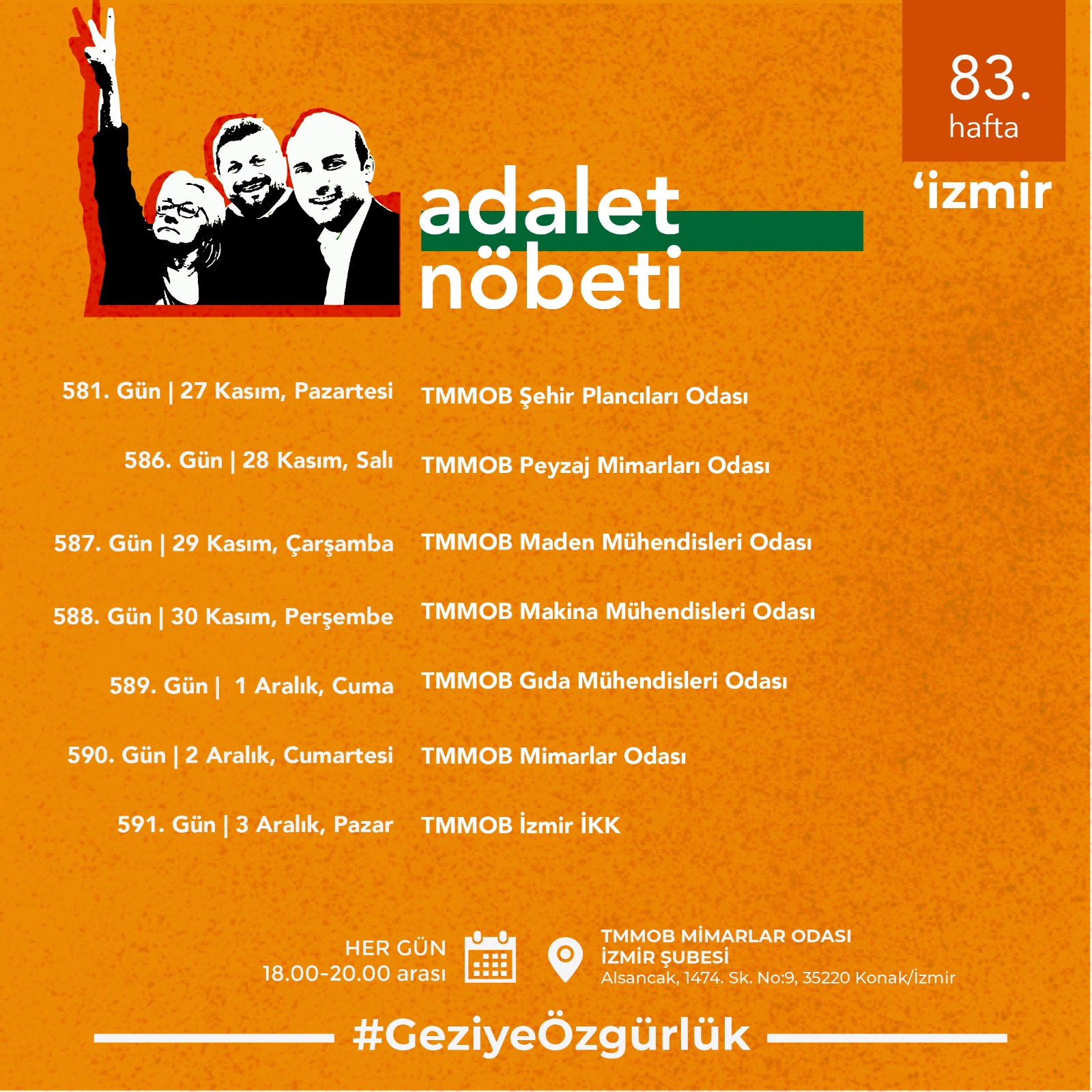 ADALET NÖBETİ 585. GÜN