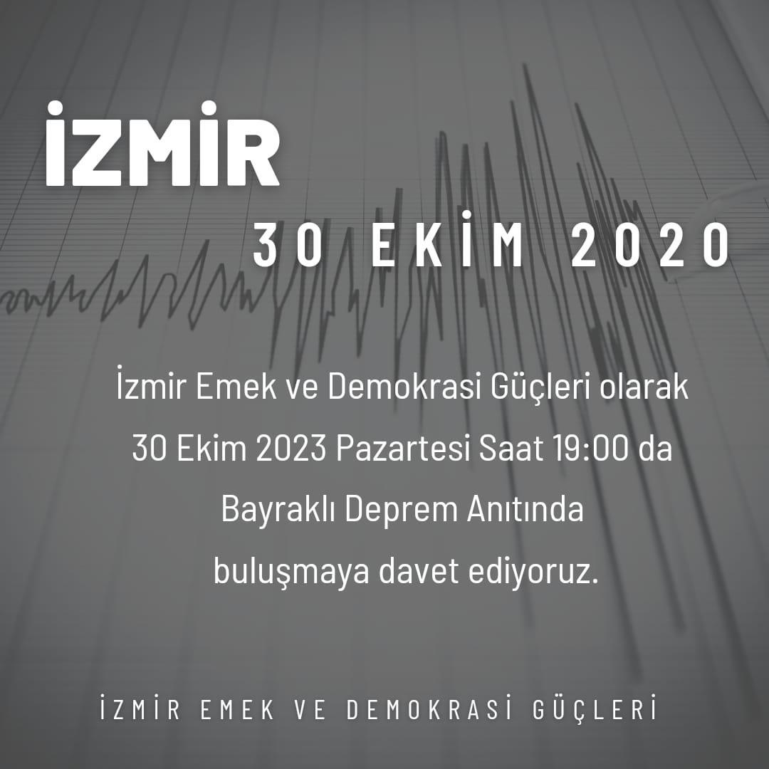 İZMİR DEPREMİ ANMA TÖRENİ