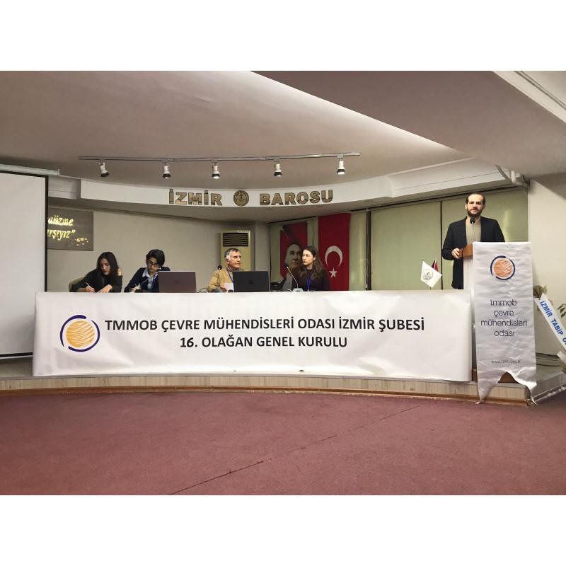 TMMOB ÇEVRE MÜHENDİSLERİ ODASI İZMİR ŞUBESİ GENEL KURULUNA KATILDIK