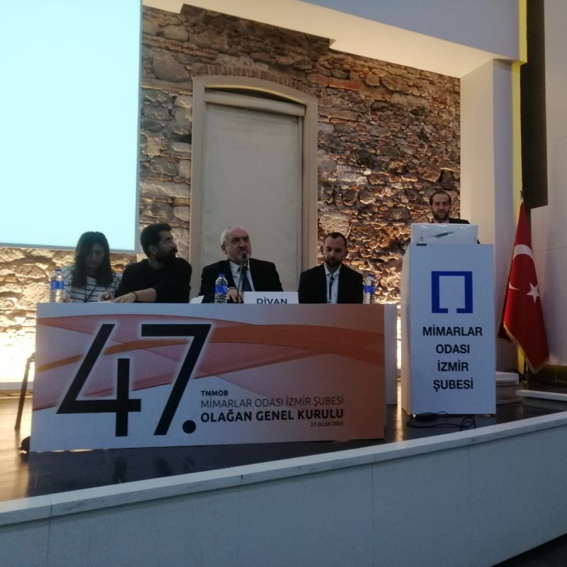 TMMOB MİMARLAR ODASI İZMİR ŞUBESİ GENEL KURULUNA KATILDIK