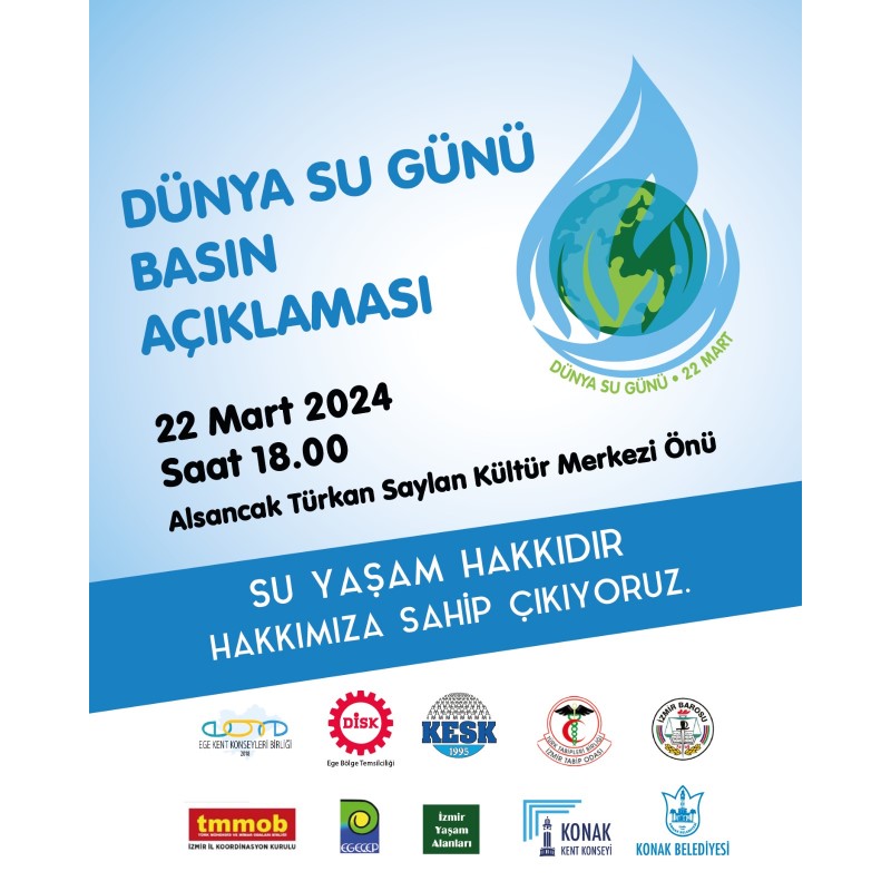 DÜNYA SU GÜNÜ BASIN AÇIKLAMASI