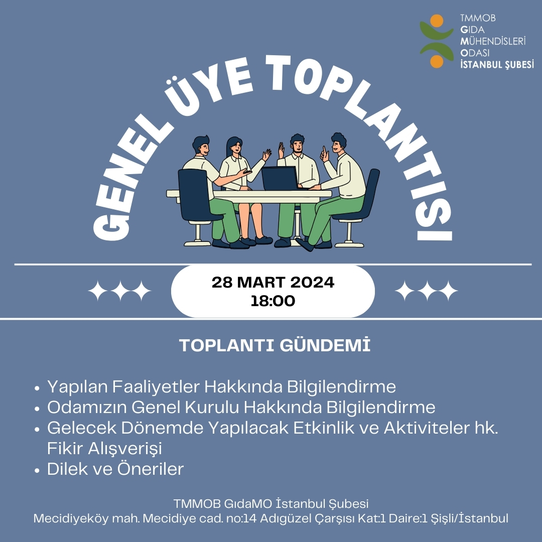 📢 GENEL ÜYE TOPLANTI DUYURUSU 