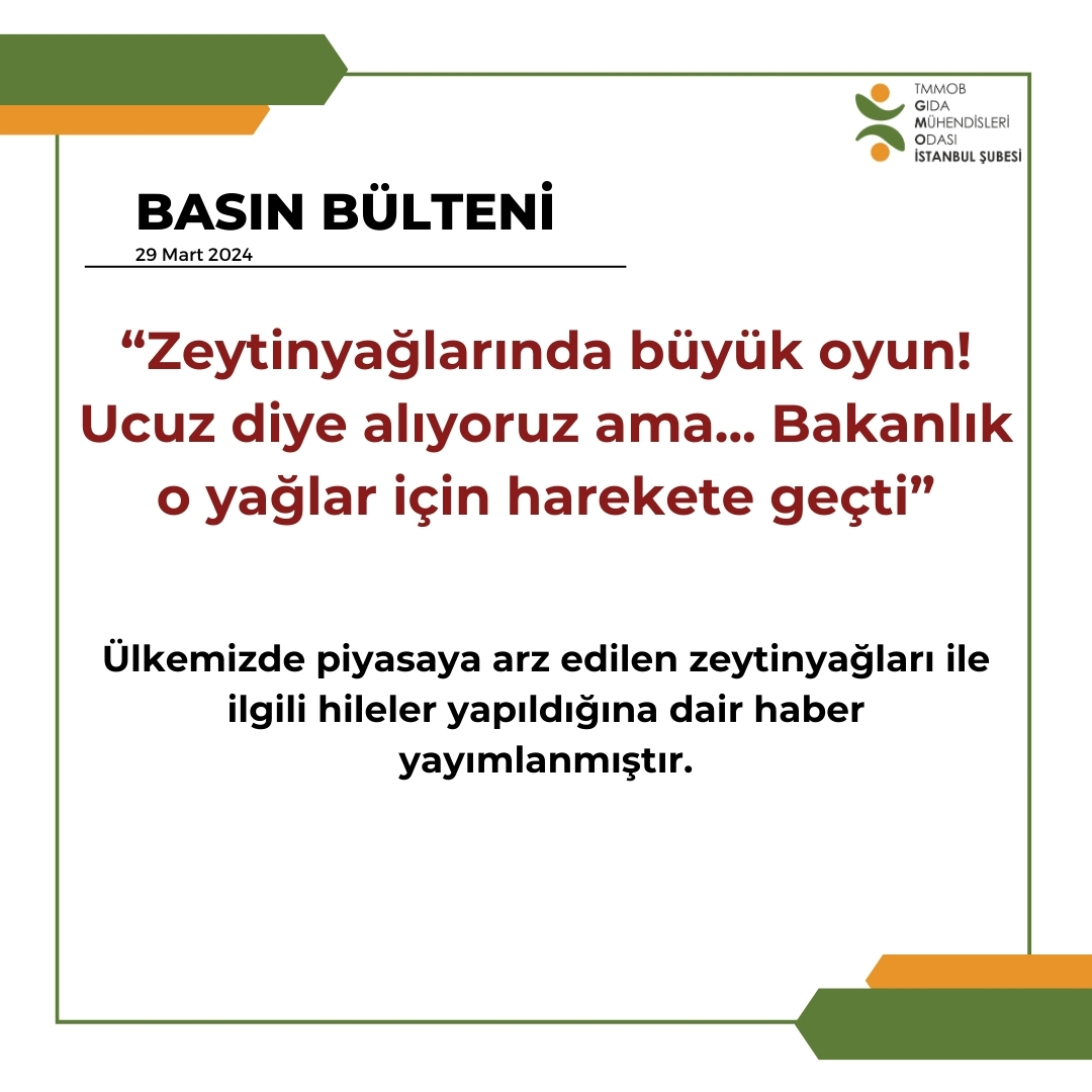 📢 ZEYTİNYAĞLARINDA BÜYÜK OYUN! UCUZ DİYE ALIYORUZ AMA... BAKANLIK O YAĞLAR İÇİN HAREKETE GEÇTİ! KONULU BASIN AÇIKLAMAMIZ