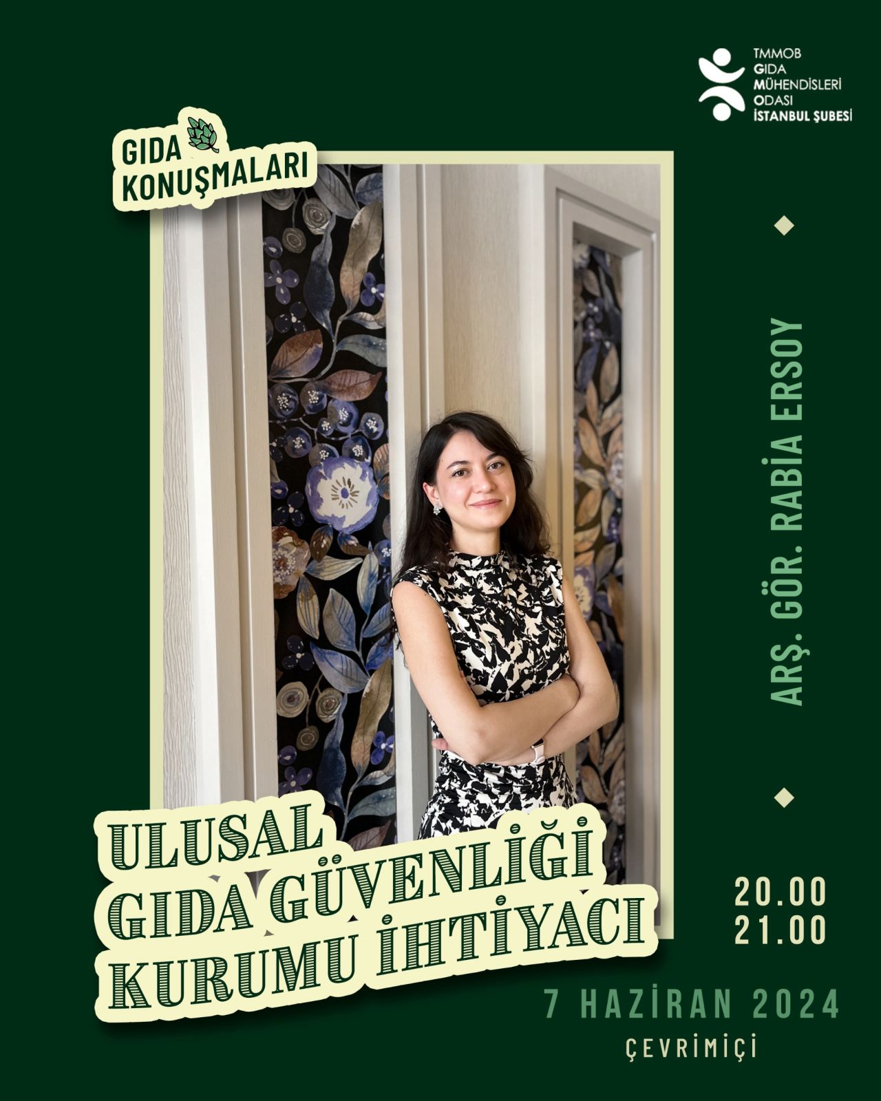 📢 GIDA KONUŞMALARI /ULUSAL GIDA GÜVENLİĞİ KURUMU İHTİYACI ONLİNE SÖYLEŞİ DUYURUSU