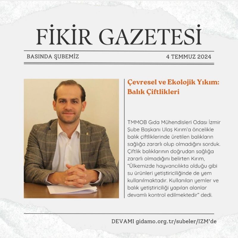FİKİR GAZETESİ: "ÇEVRESEL VE EKOLOJİK YIKIM: BALIK ÇİFTLİKLERİ"