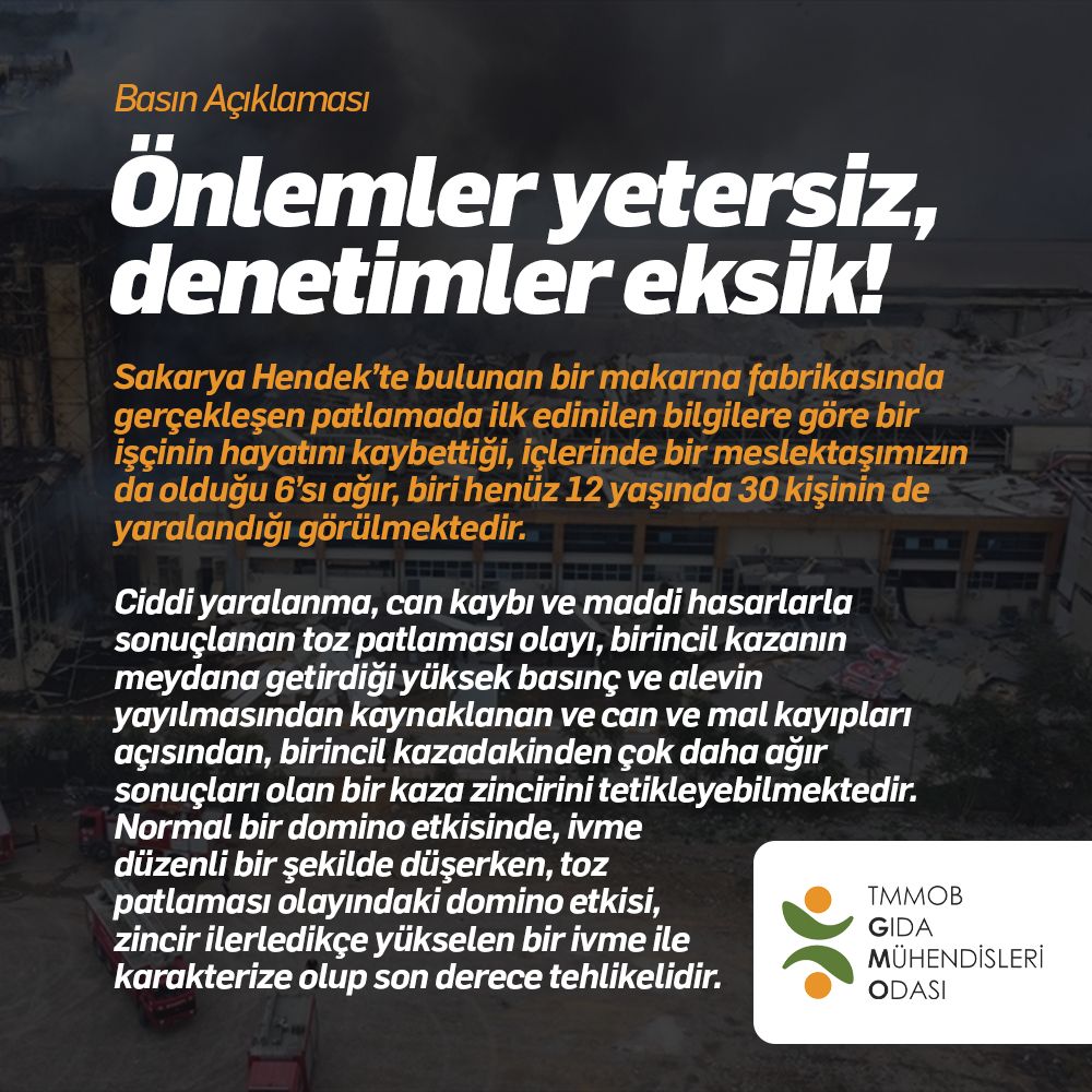 📢 ÖNLEMLER YETERSİZ, DENETİMLER EKSİK / BASIN AÇIKLAMASI