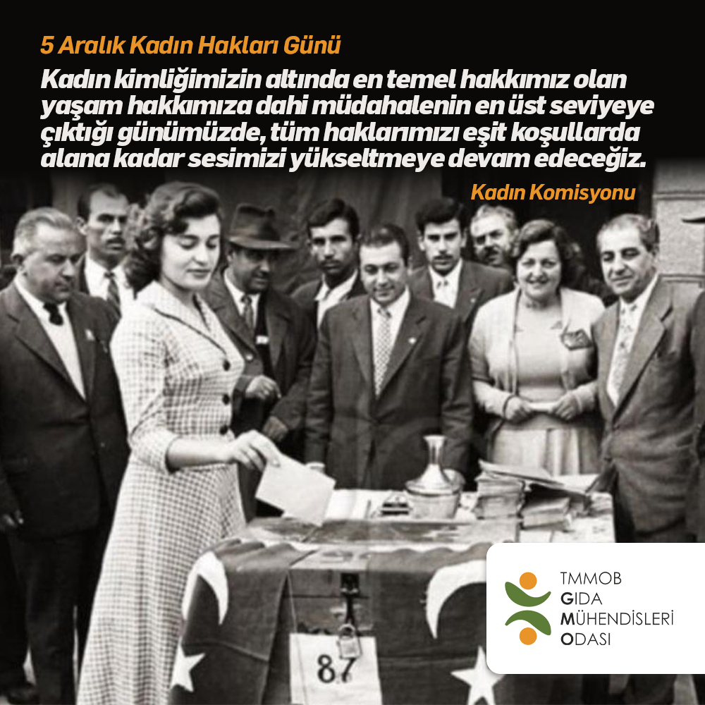 5 Aralık Kadın Hakları Günü Kutlu Olsun