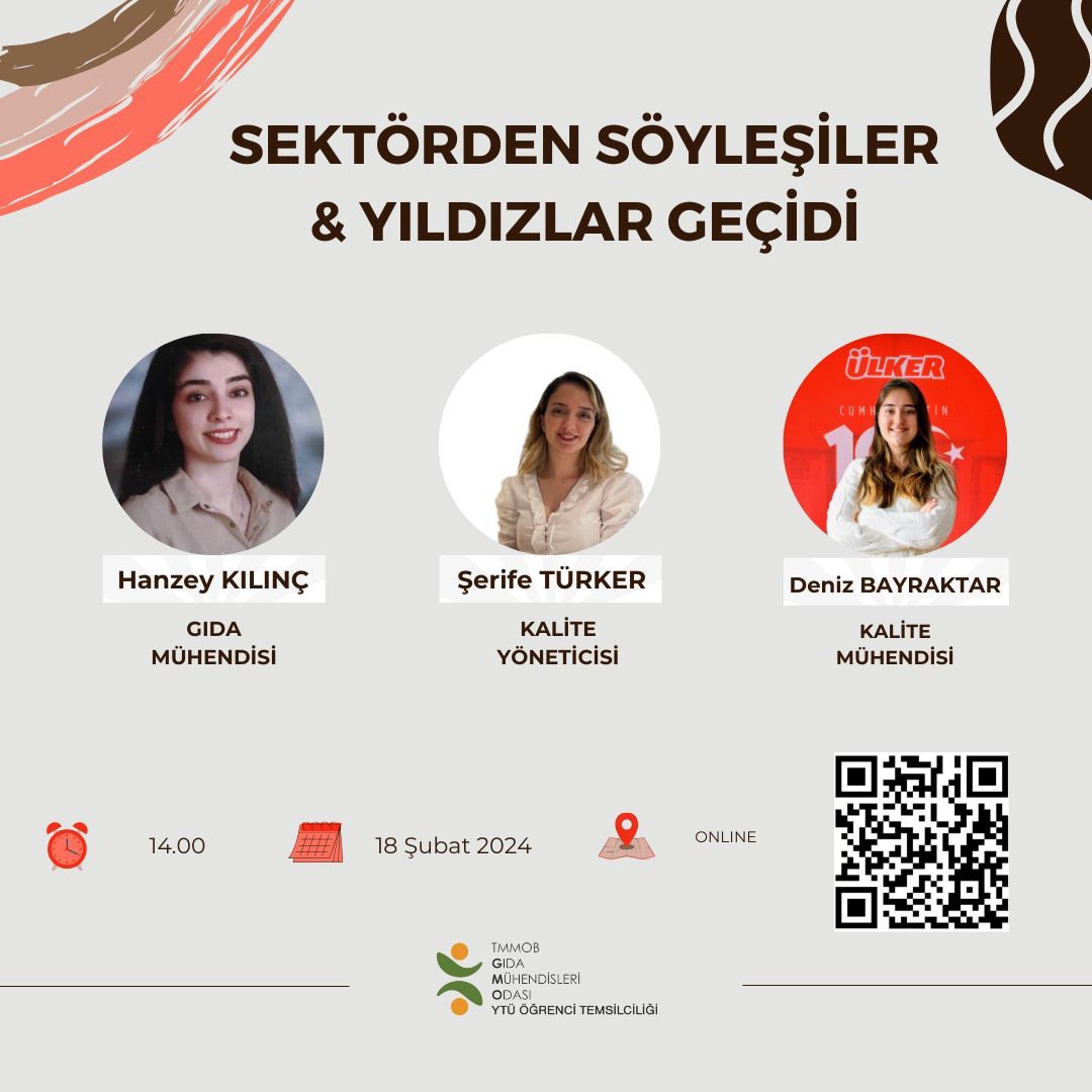 📢 TMMOB GIDAMO YTÜ ÖĞRENCİ TEMSİLCİLİĞİMİZ/ SEKTÖRDEN SÖYLEŞİLER SERİSİ  VE YILDIZLAR GEÇİDİ ONLİNE ETKİNLİK DUYURUSU