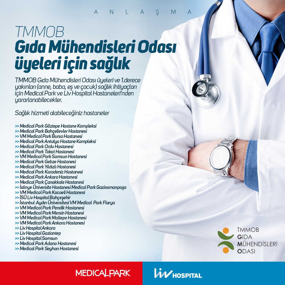 MEDICAL PARK VE LİV HOSPITAL HASTANELERİ ANLAŞMASI