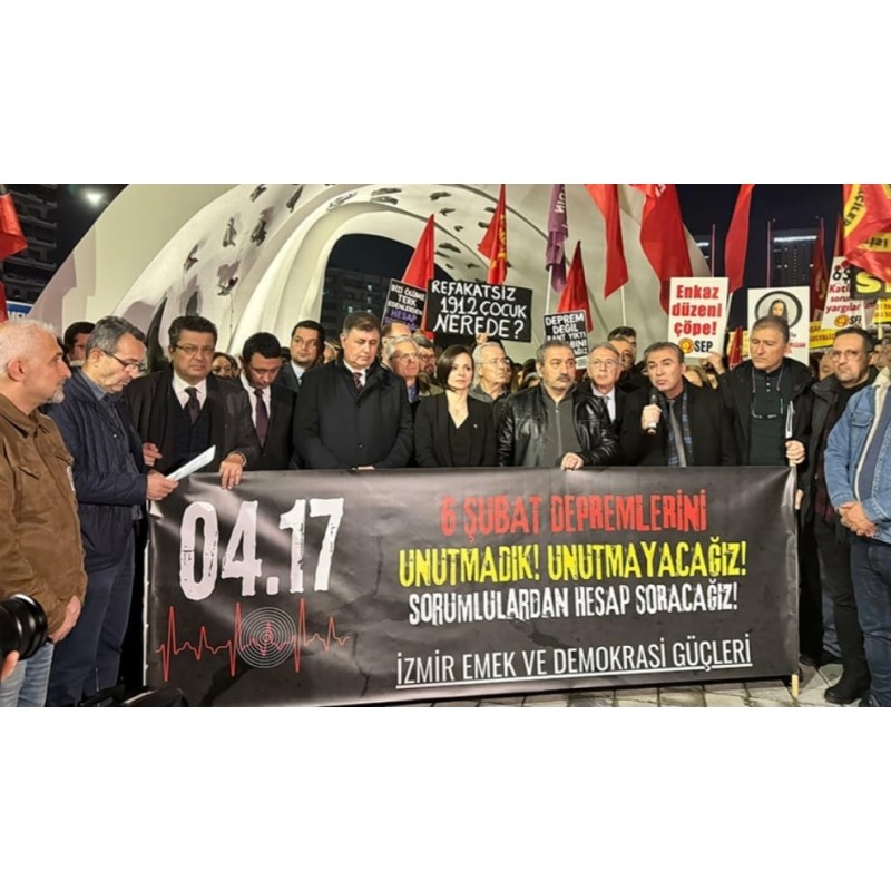 6 ŞUBAT DEPREMLERİ ANMASI VE BASIN AÇIKLAMASI