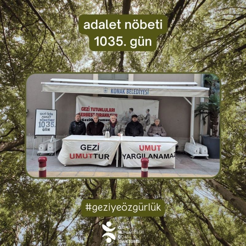ADALET NÖBETİNDE 1035. GÜN