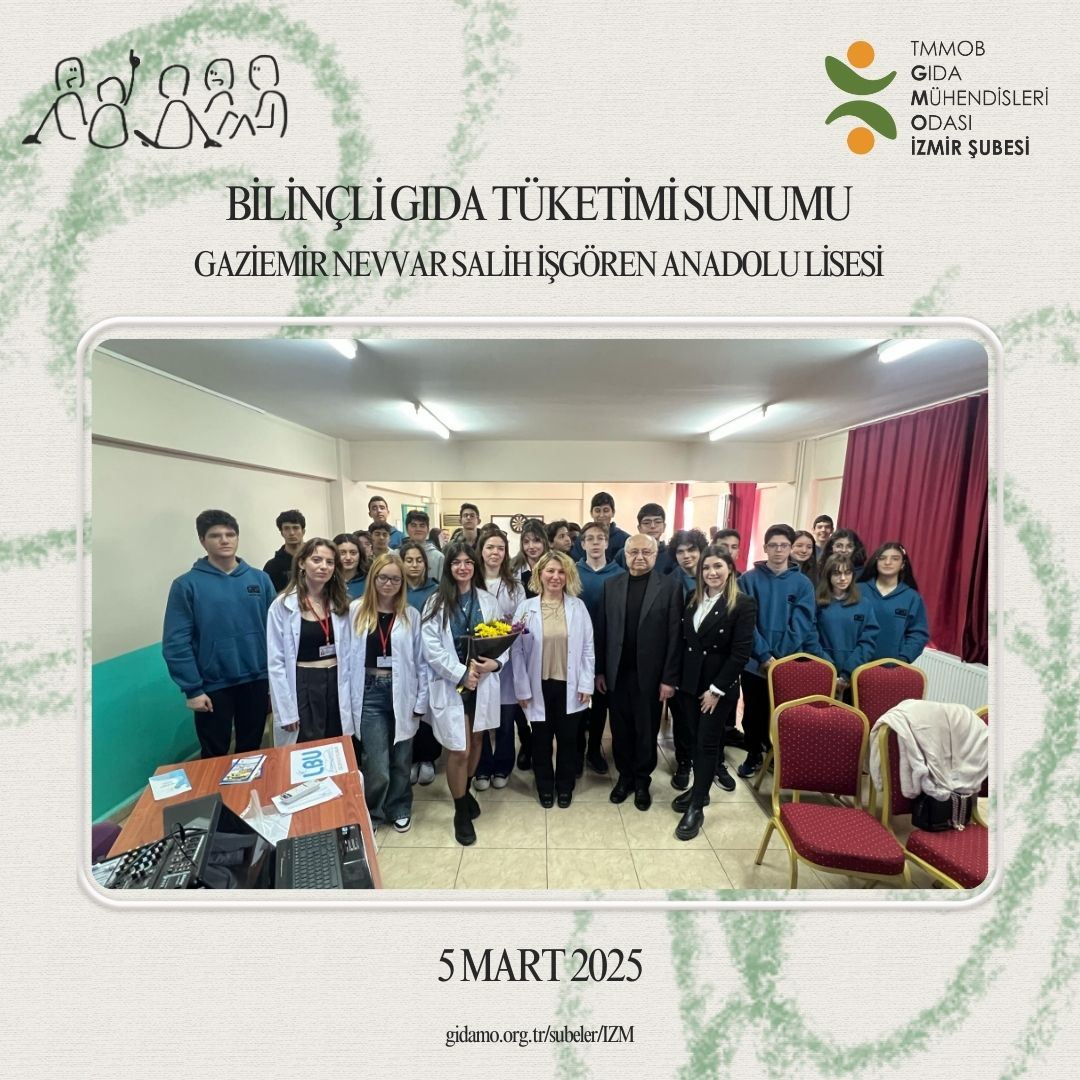 BİLİNÇLİ GIDA TÜKETİMİ EĞİTİMİ VERDİK