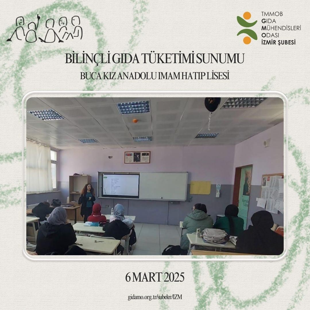 BİLİNÇLİ GIDA TÜKETİMİ EĞİTİMİ VERDİK