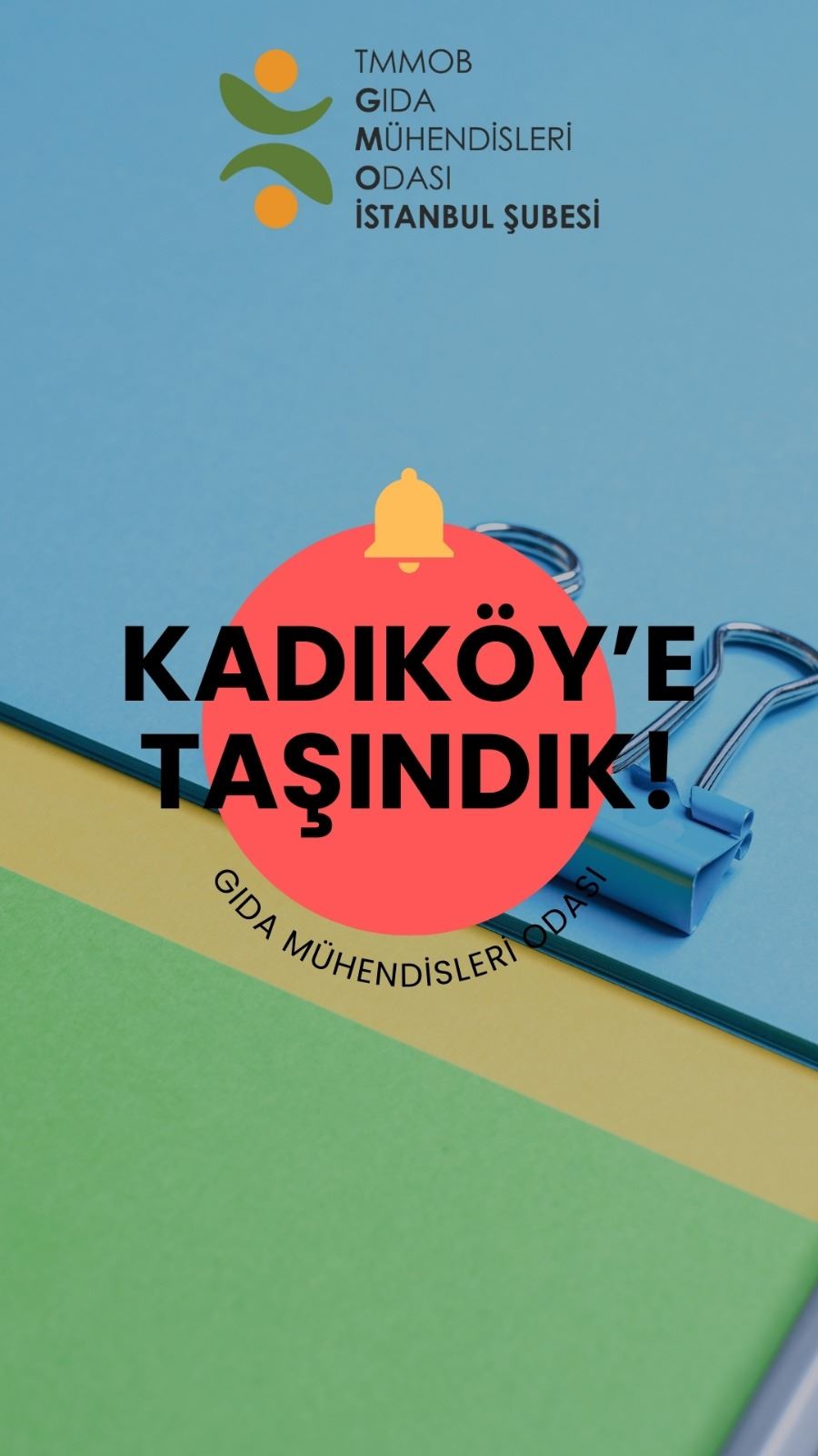 📢 TMMOB Gıda Mühendisleri Odası İstanbul Şubesi Artık Kadıköy'de!
