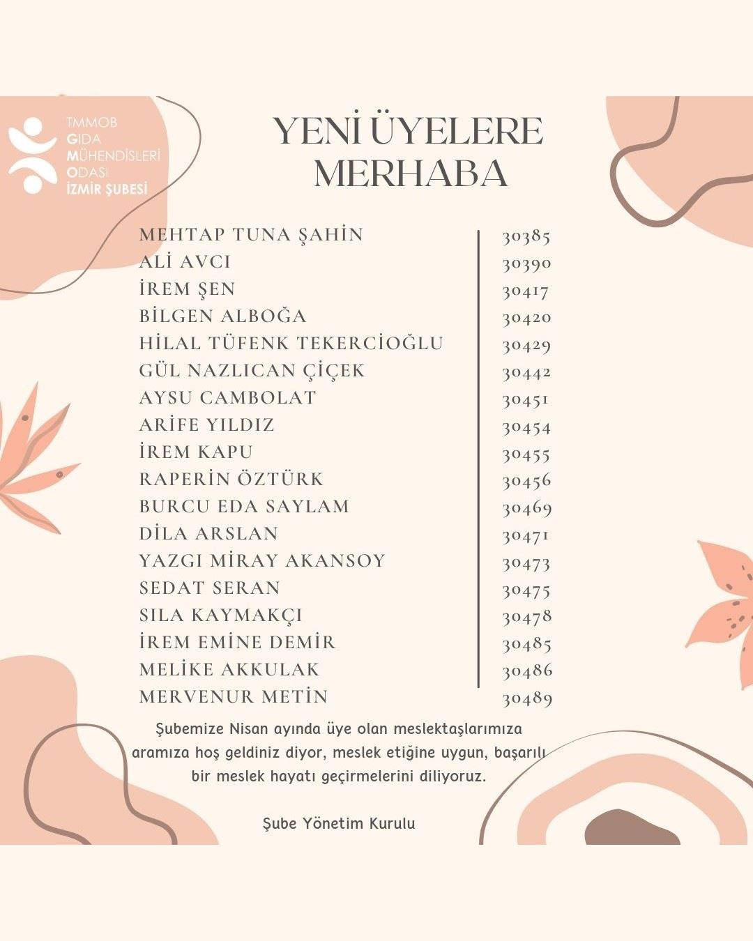 YENİ ÜYELERE MERHABA