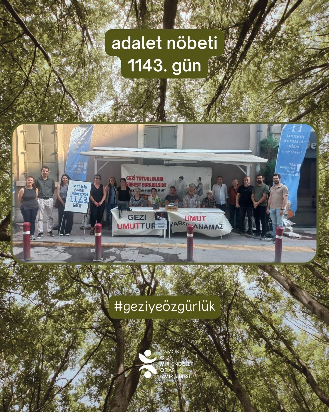 ADALET NÖBETİNDE 1143. GÜN