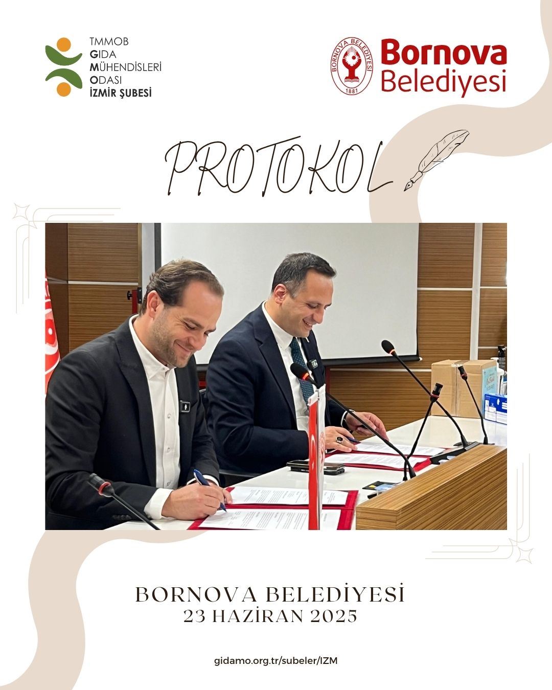 BORNOVA BELEDİYESİ İLE PROTOKOL İMZALADIK