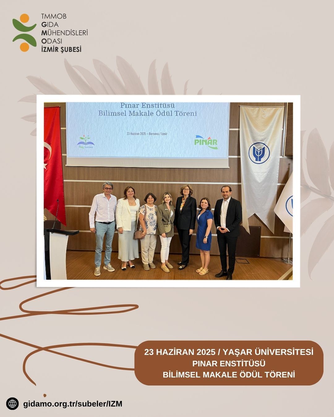 PINAR ENSTİTÜSÜ BİLİMSEL MAKALE ÖDÜL TÖRENİNE KATILDIK