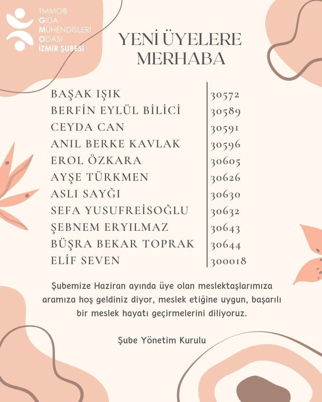 YENI ÜYELERE MERHABA