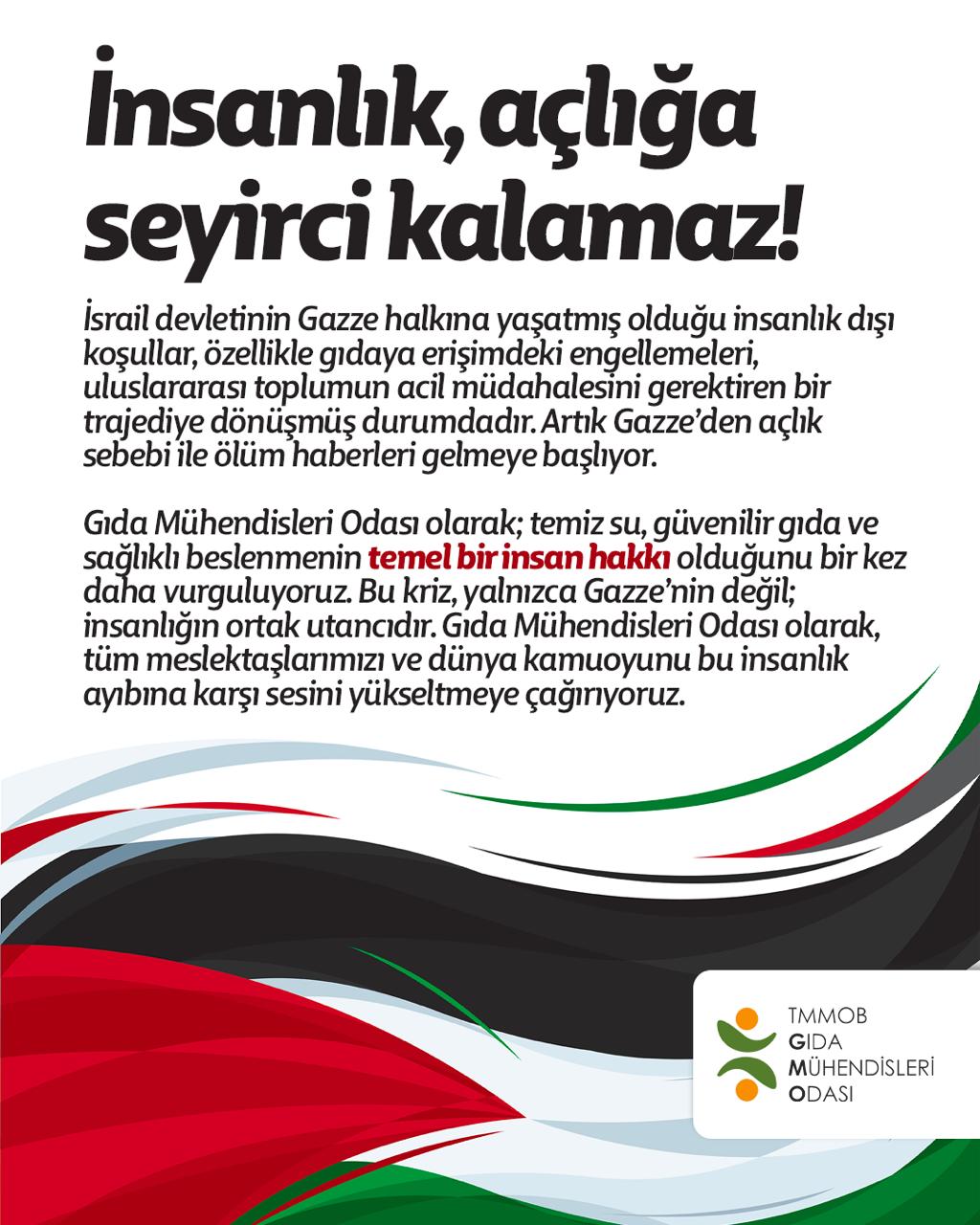  Basın açıklaması: İnsanlık, açlığa seyirci kalamaz!  