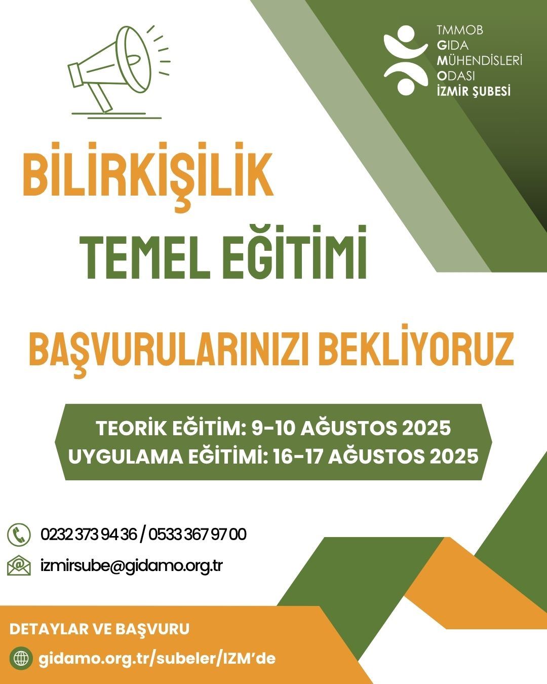 BİLİRKİŞİLİK TEMEL EĞİTİMİ DUYURUSU - EĞİTİM KAYITLARI KAPANMIŞTIR, ARTIK BAŞVURU YAPILAMAMAKTADIR. İLGİNİZE TEŞEKKÜR EDERİZ.