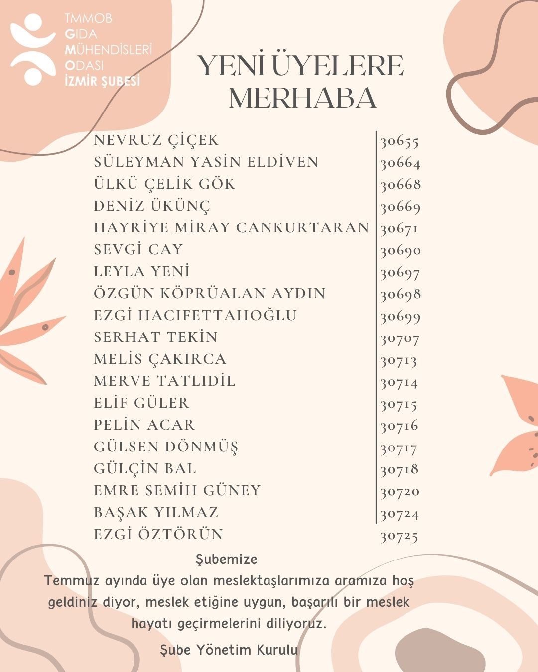 YENI ÜYELERE MERHABA