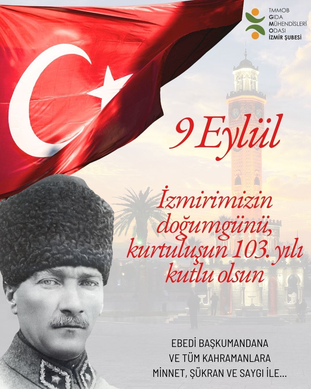 9 EYLÜL İZMİR'İN KURTULUŞU KUTLU OLSUN