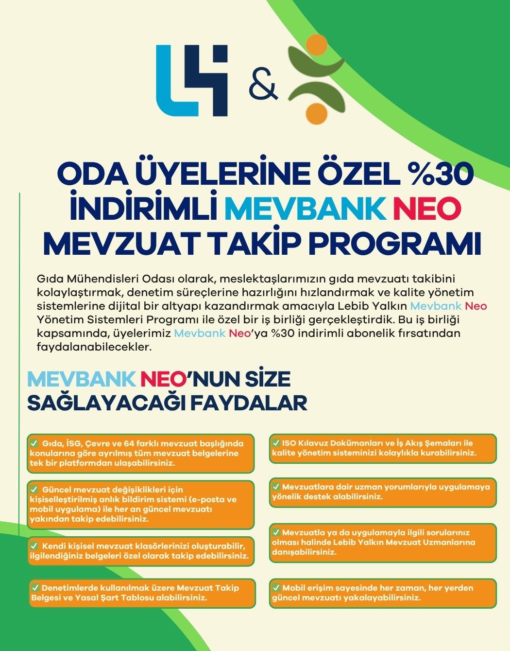 Lebib Yalkın Yayımları ve Gıda Mühendisleri Odası İş Birliği