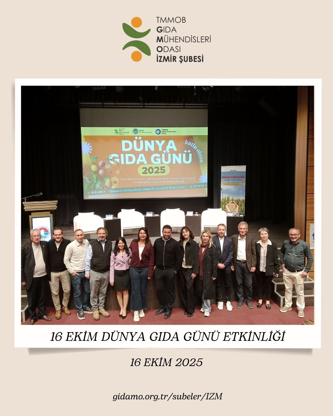 16 EKİM DÜNYA GIDA GÜNÜ ETKİNLİĞİNE KATILDIK