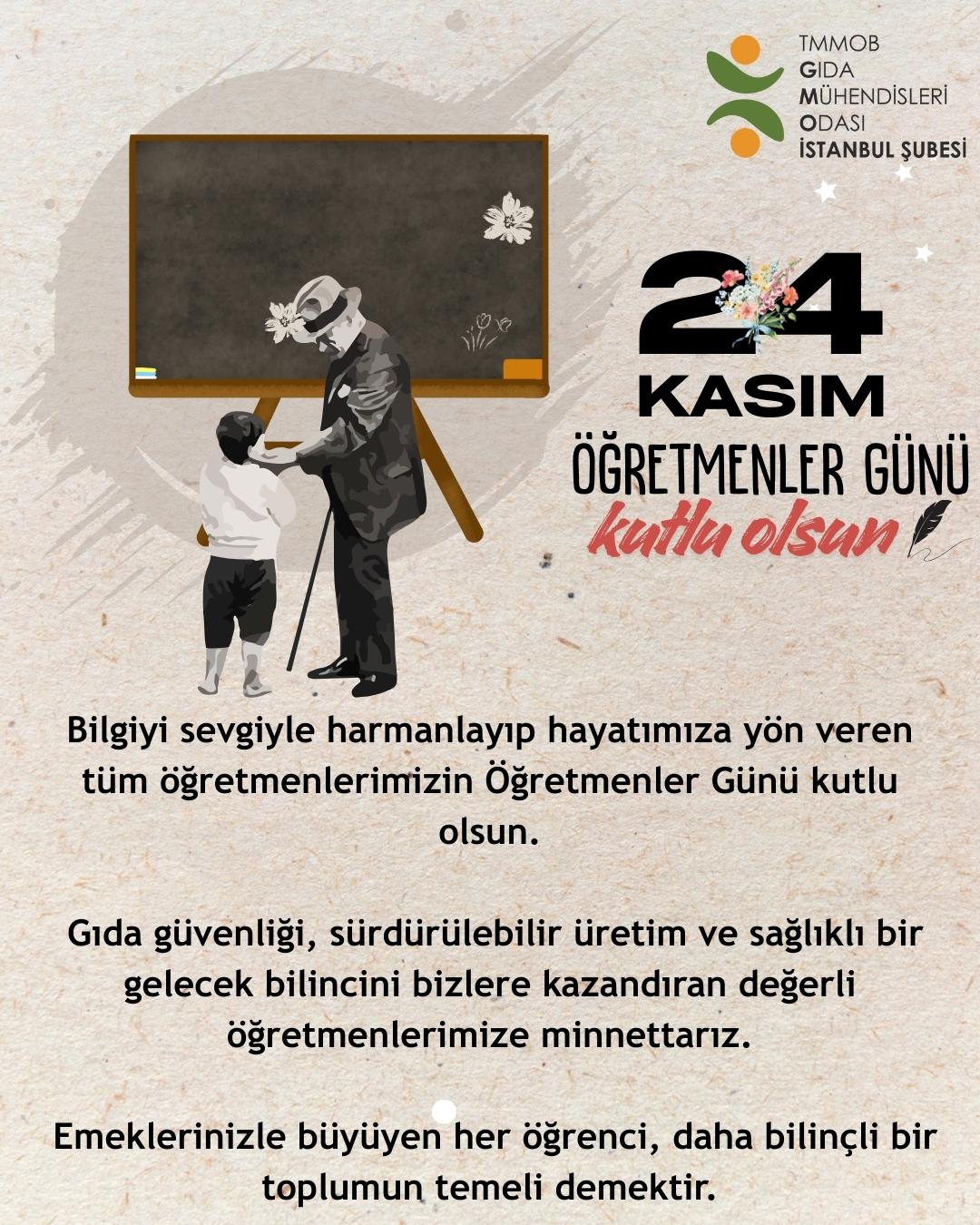 24 KASIM ÖĞRETMENLER GÜNÜ KUTLU OLSUN!