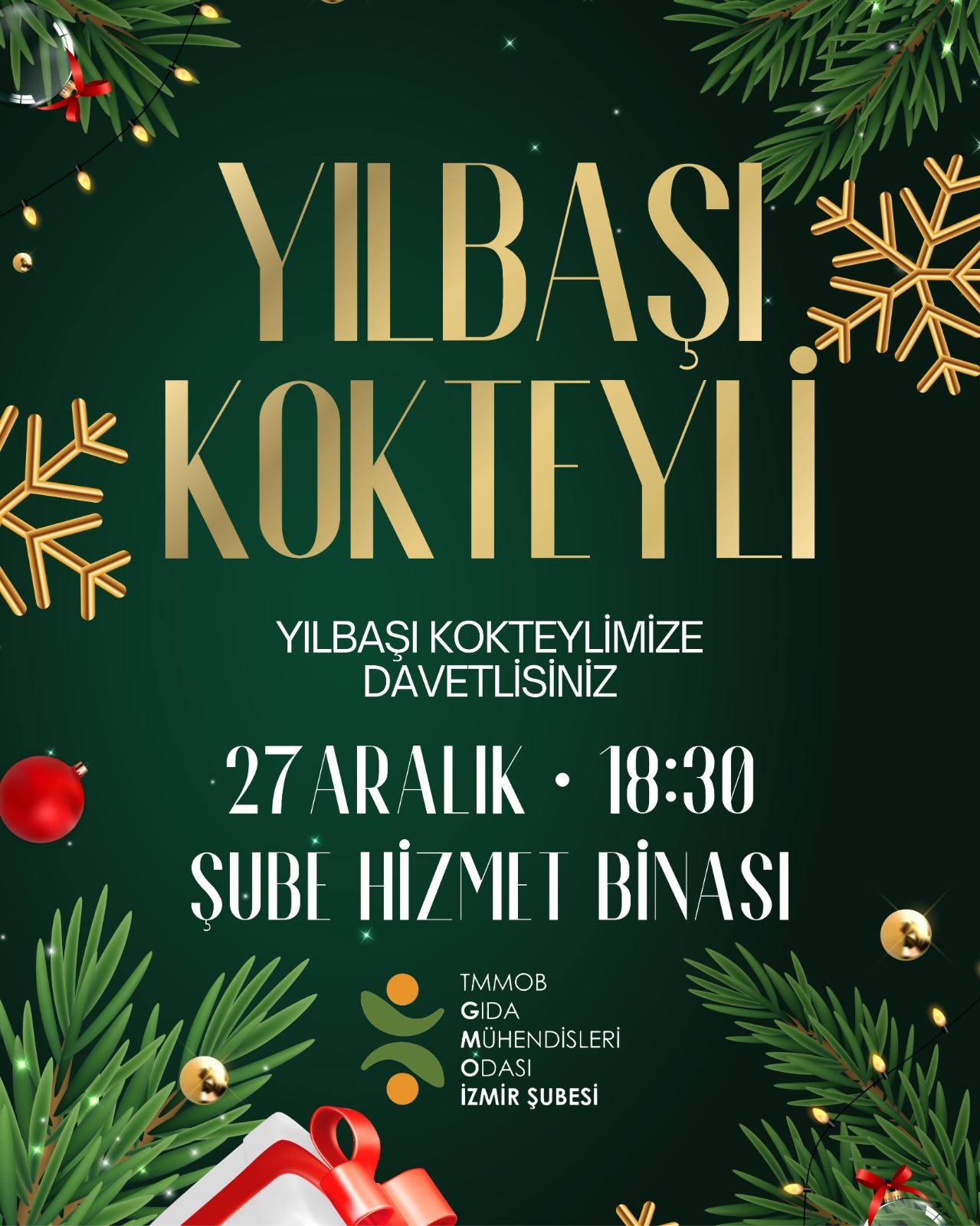 YILBAŞI KOKTEYLİMİZE DAVETLİSİNİZ