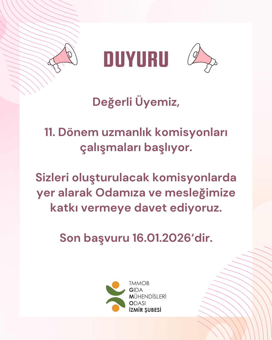 11. DÖNEM KOMİSYON ÇALIŞMALARI
