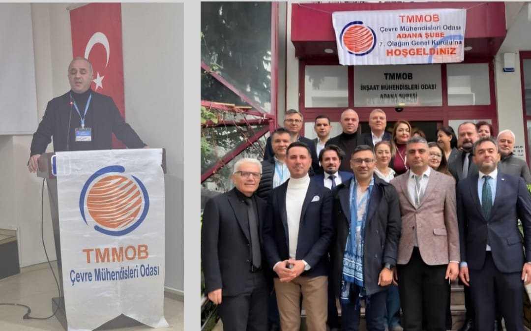 TMMOB ÇEVRE MÜHENDİSLERİ ODASI ADANA ŞUBESİ 7. GENEL KURULUNA KATILIM SAĞLADIK. YENİ SEÇİLECEK YÖNETİME BAŞARILAR DİLERİZ.