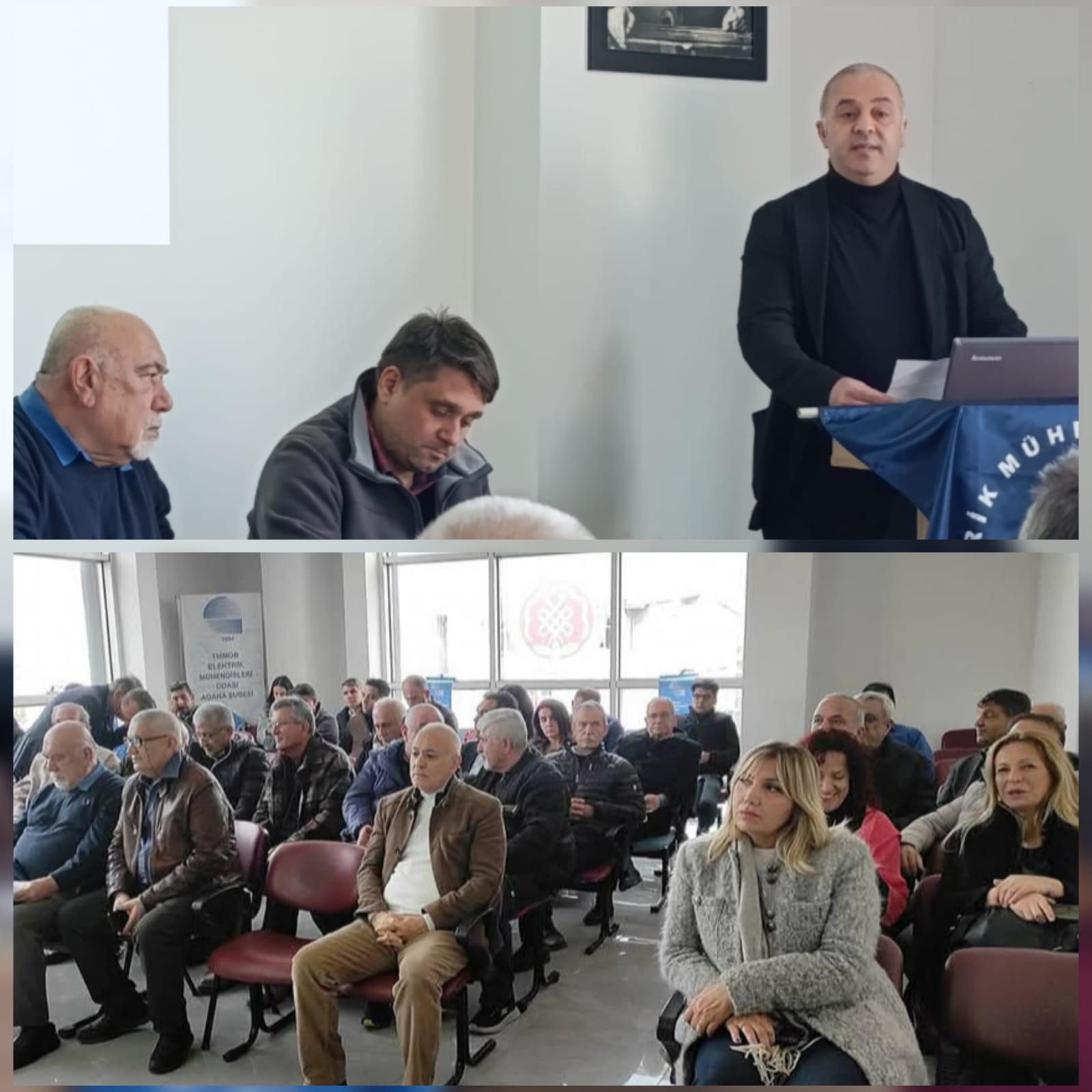 TMMOB ELEKTRİK MÜHENDİSLERİ ODASI ADANA ŞUBESİ 21. GENEL KURULUNA KATILIM SAĞLADIK. YENİ SEÇİLECEK YÖNETİME BAŞARILAR DİLERİZ.