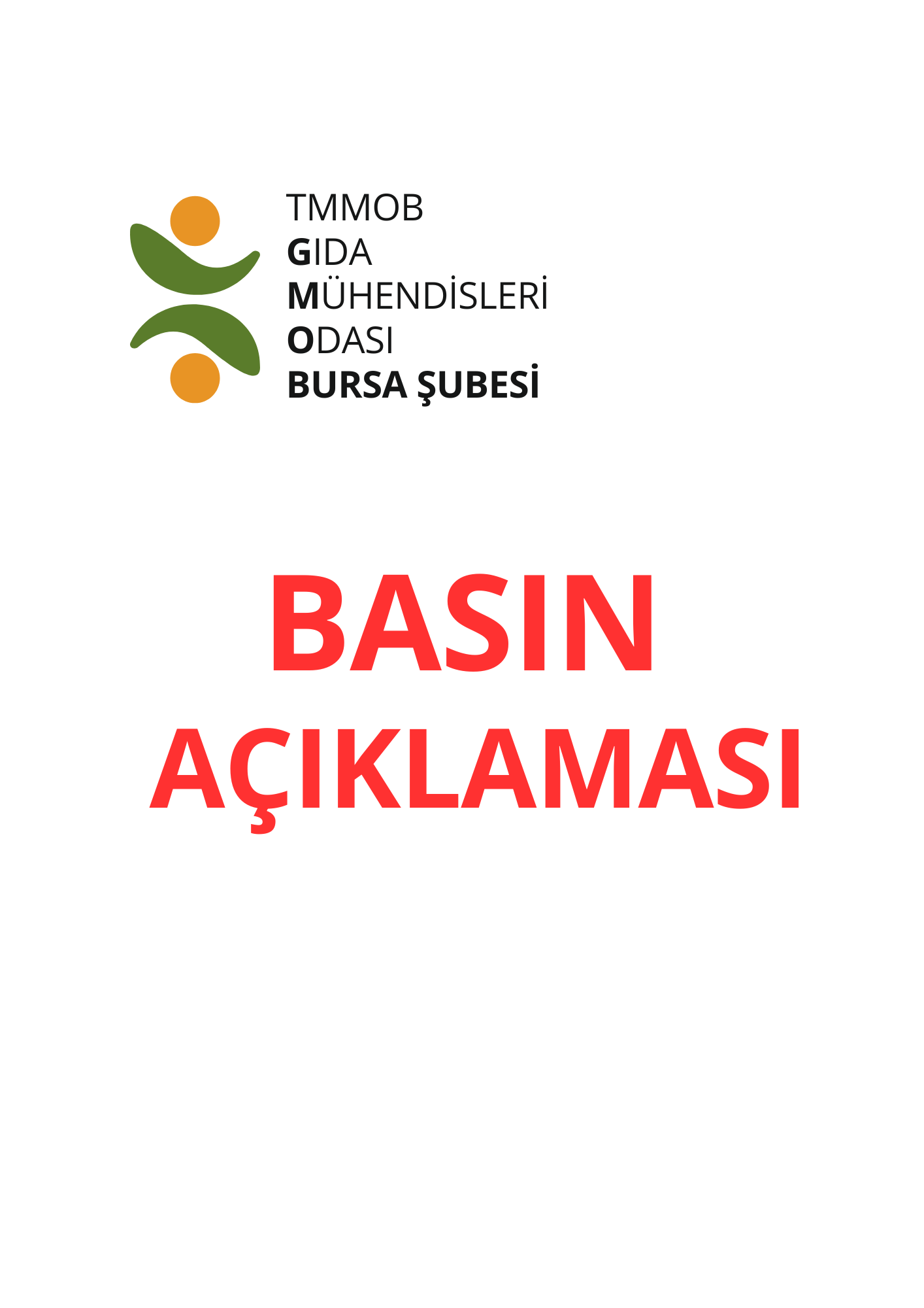 BASIN AÇIKLAMASI/ TMMOB Gıda Mühendisleri Odası Bursa Şubesi Ramazan Ayı Basın Açıklaması 2026