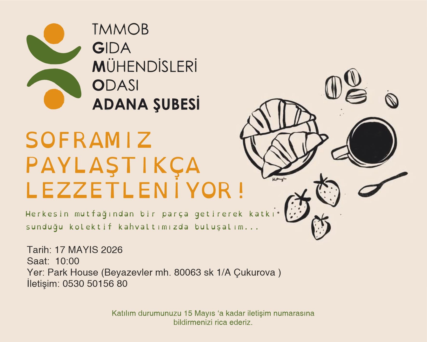 KAHVALTI ETKİNLİĞİMİZDE BULUŞALIM.