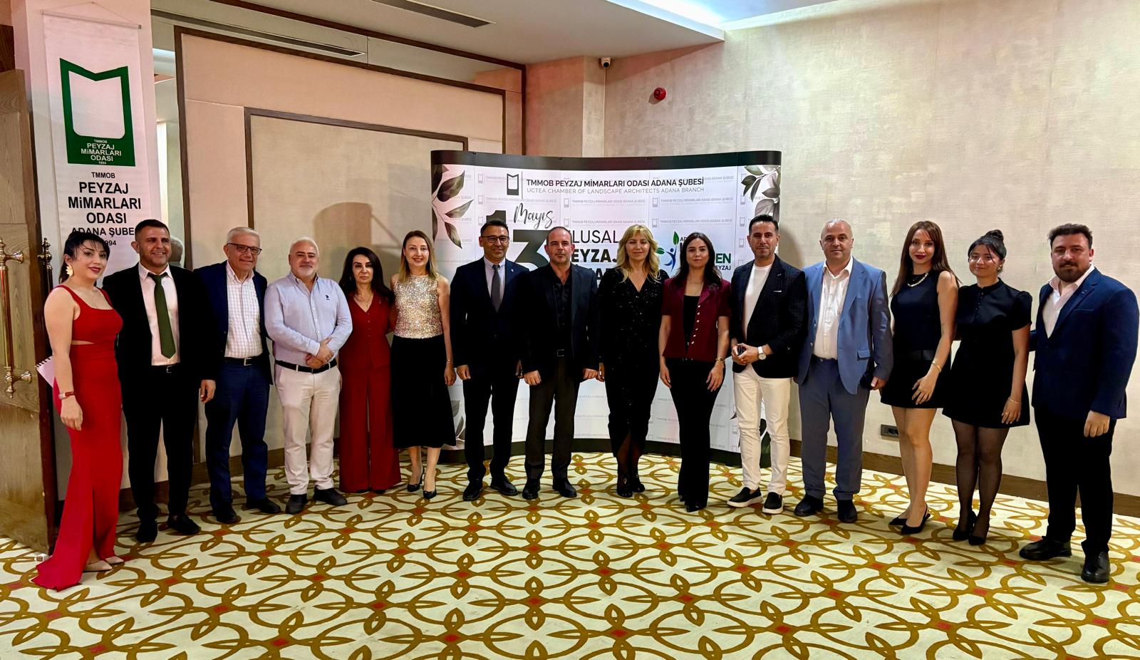 Peyzaj Mimarları Odası Adana Şubesinin 13 Mayıs Peyzaj Mimarlığı Günü kapsamında düzenlediği gala yemeği ve ödül törenine katılım sağladık.Nazik davetleri için teşekkür ederiz.