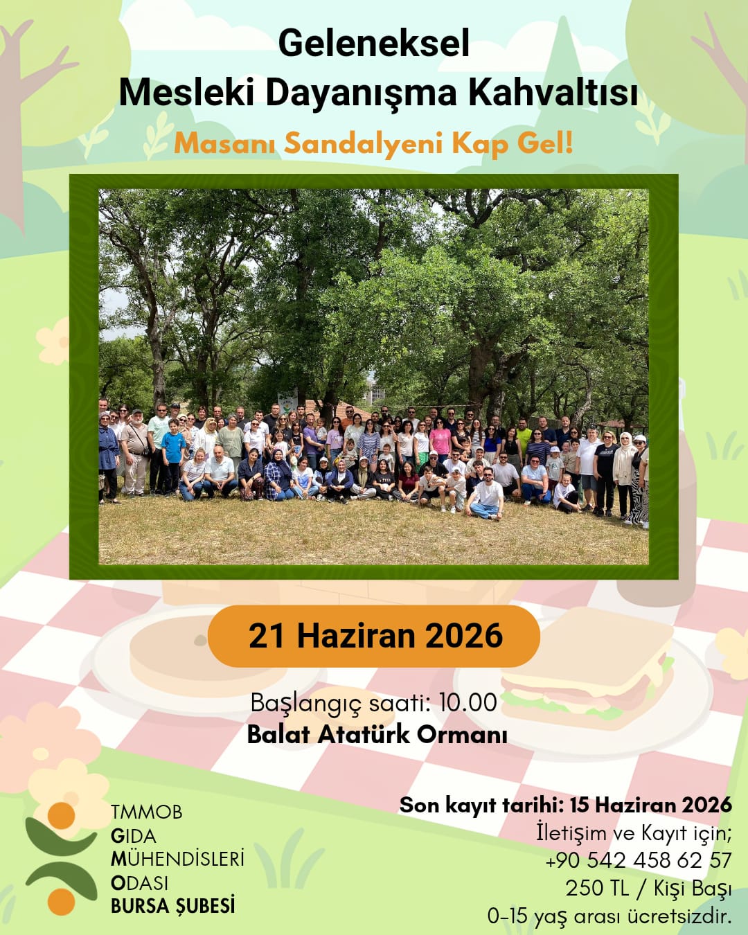 GELENEKSEL MESLEKİ DAYANIŞMA KAHVALTISI DUYURUSU.