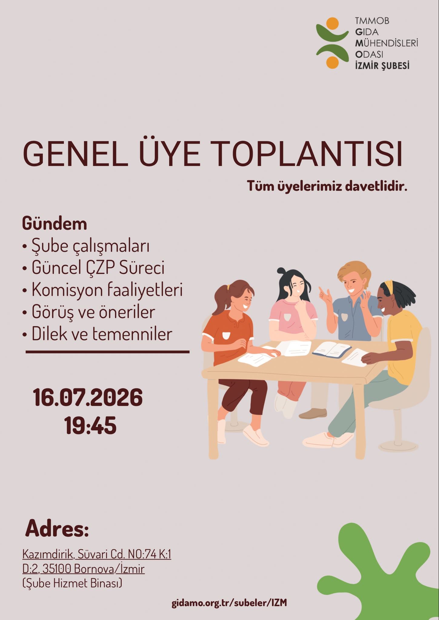 GENEL ÜYE TOPLANTISI