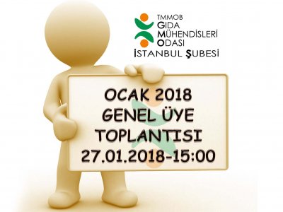 OCAK 2018 GENEL ÜYE TOPLANTI DUYURUSU
