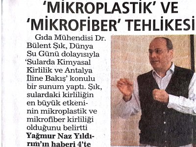 `SULARDA KİMYASAL KİRLİLİK VE ANTALYA İLİNE BAKIŞ` KONULU SUNUMUMUZU GERÇEKLEŞTİRDİK