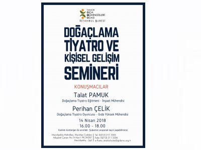 DOĞAÇLAMA TİYATRO VE KİŞİSEL GELİŞİM SEMİNER DUYURUSU