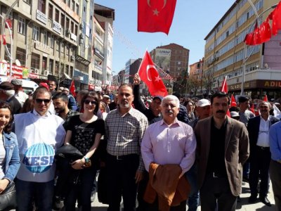 TMMOB ÇORUM`DA ŞEKER FABRİKALARI MİTİNGİNE KATILDI